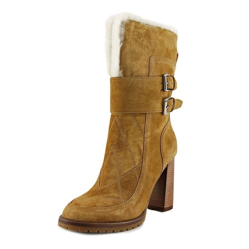 Sigerson Morrison Evanlee Dyed Shearling Suede Boots